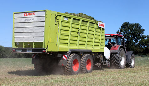 Grassilage: Claas Ladewagen