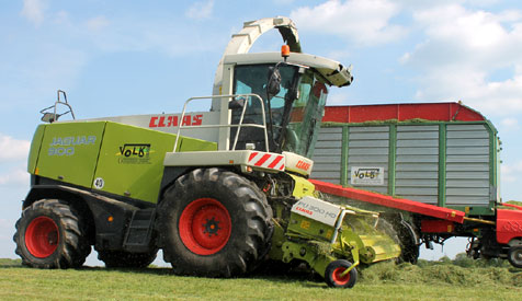 Grassilage: Claas Ladewagen